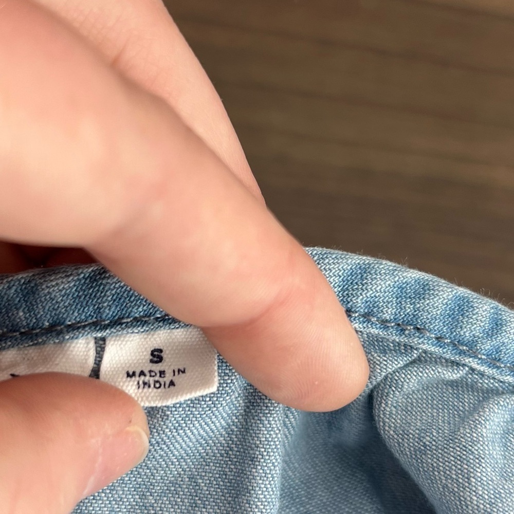 GAP Light Blue Ruffle Strap Camisole - S - Picture 6 of 6